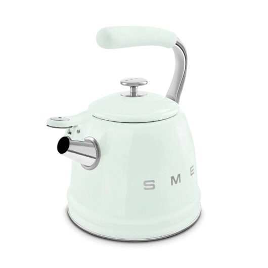 Smeg WKF01PG Retro 50s Style Whistling Hob Kettle Pastel Green